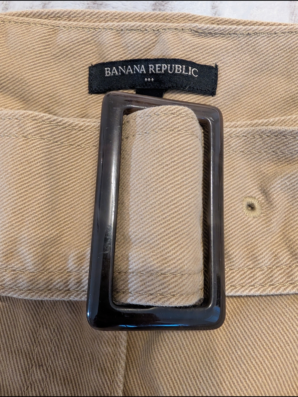 Banana Republic Light Brown Women's Belted Mini Skirt Sz 10